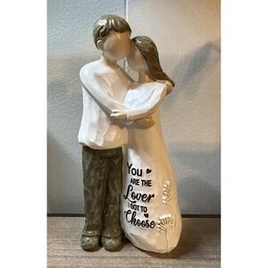 Couple Hugging Love Figurine Statue You are‎ the Lover I got to Choose